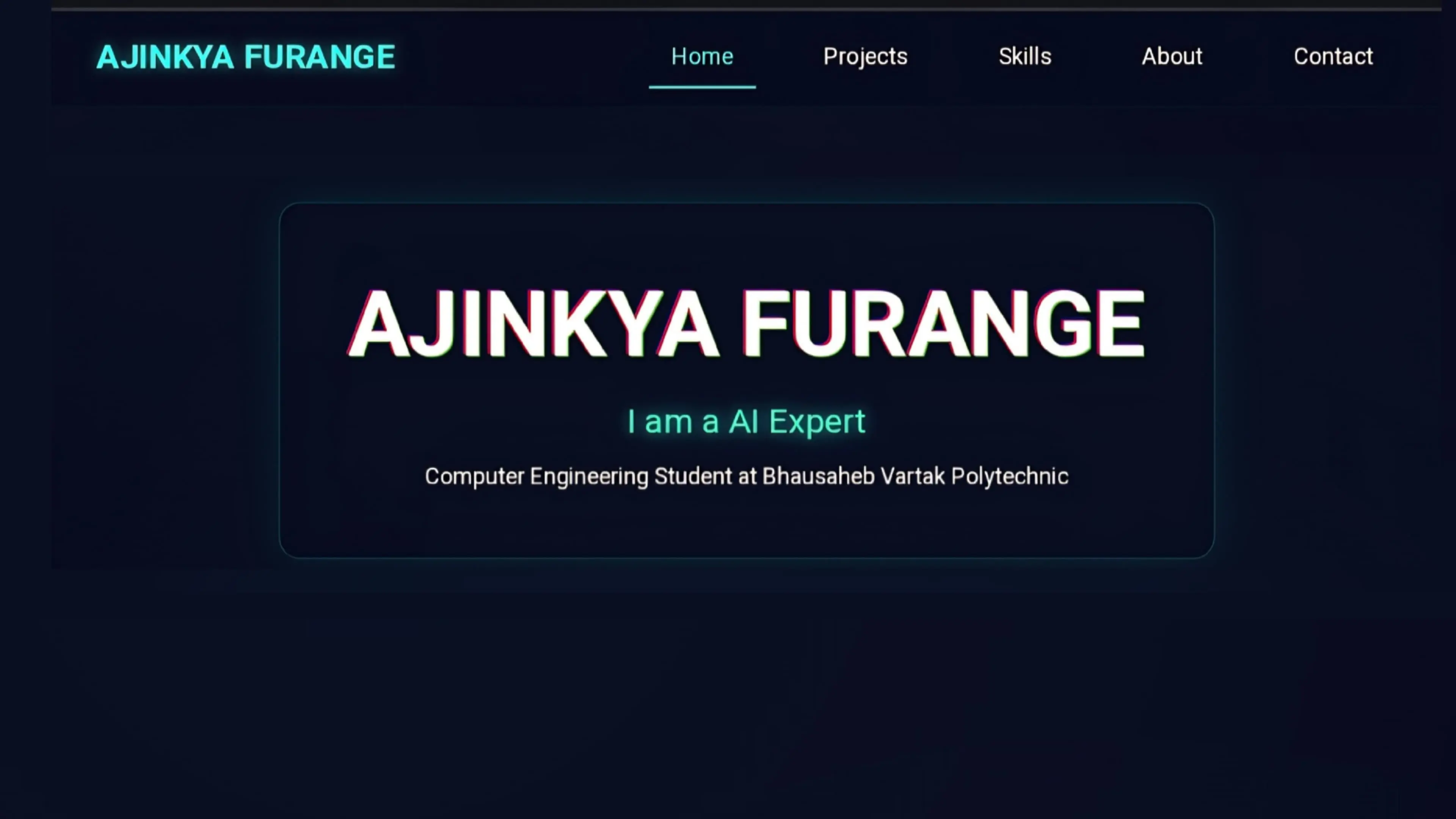 Portfolio Website Preview
