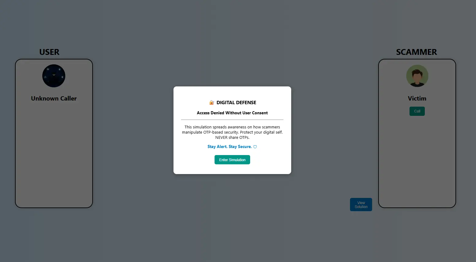 OTP Phishing Awareness Simulator Preview